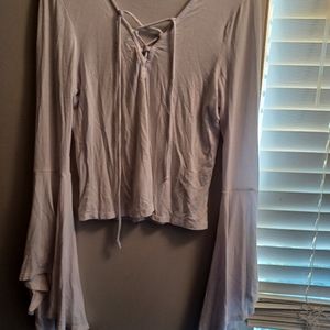 Long sleeve crop top